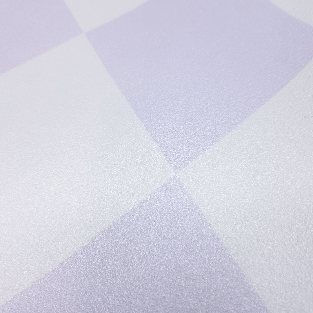 White and light purple mini harlequin wallpaper - Dekoori image 4