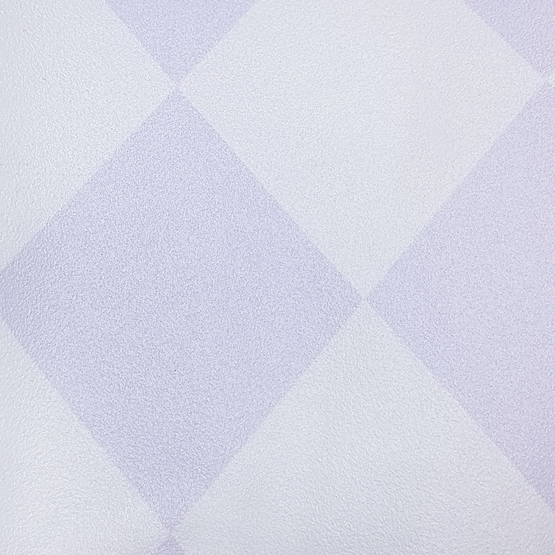 White and light purple mini harlequin wallpaper - Dekoori image 3