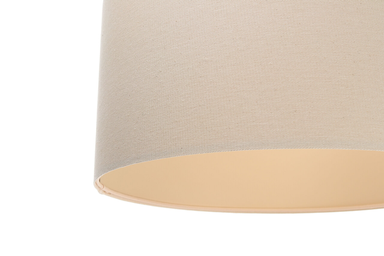 Cream pendant lamp with cylindrical linen lampshade BOHO - BPS Koncept image 4