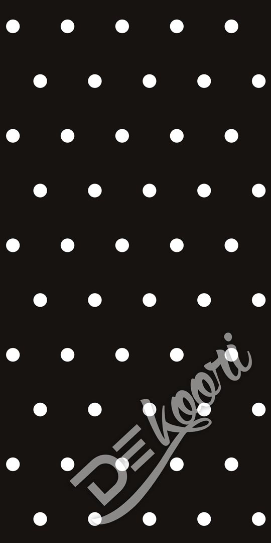 Black and white 5 cm dots wallpaper - Dekoori image 3