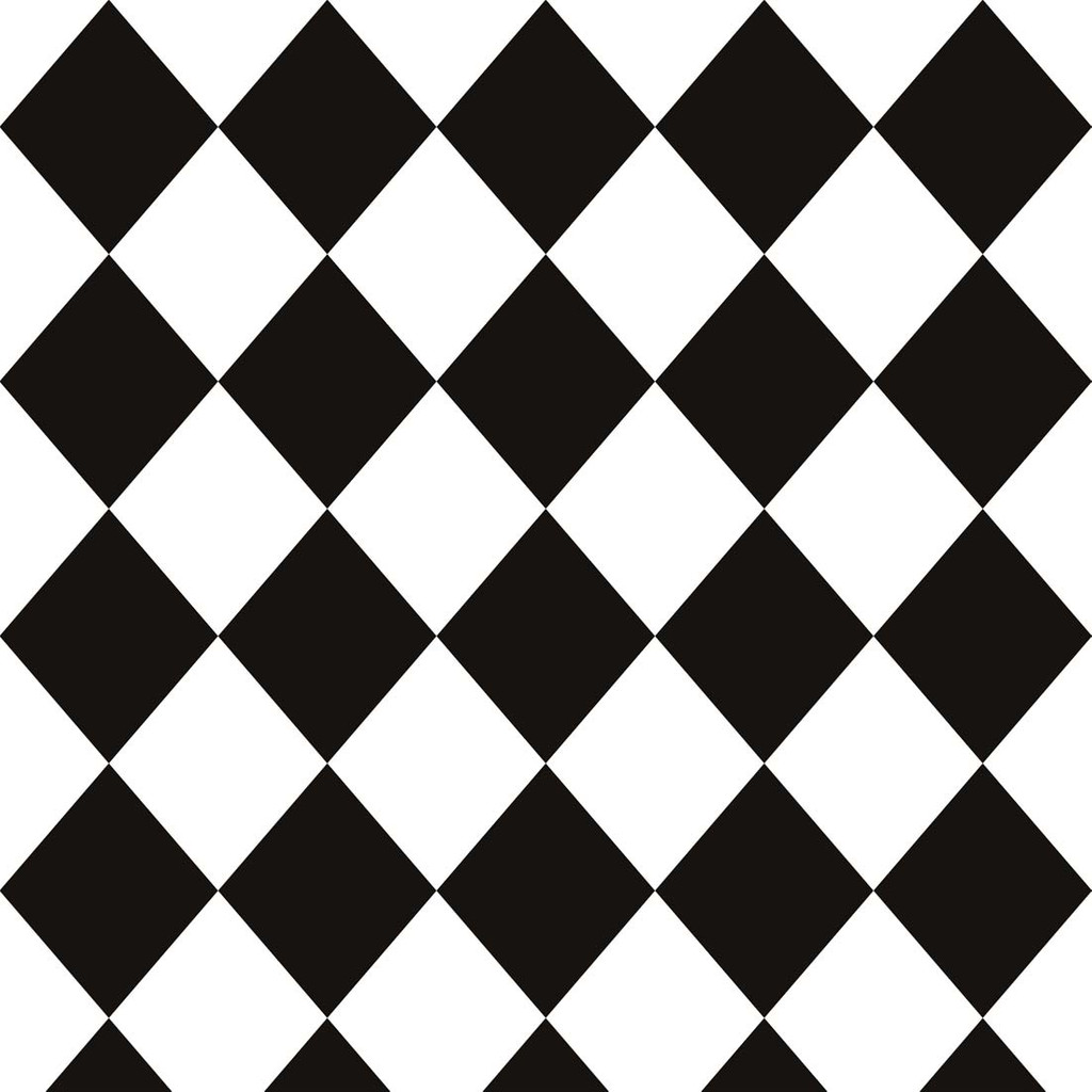 White and black harlequin wallpaper - Dekoori image 1