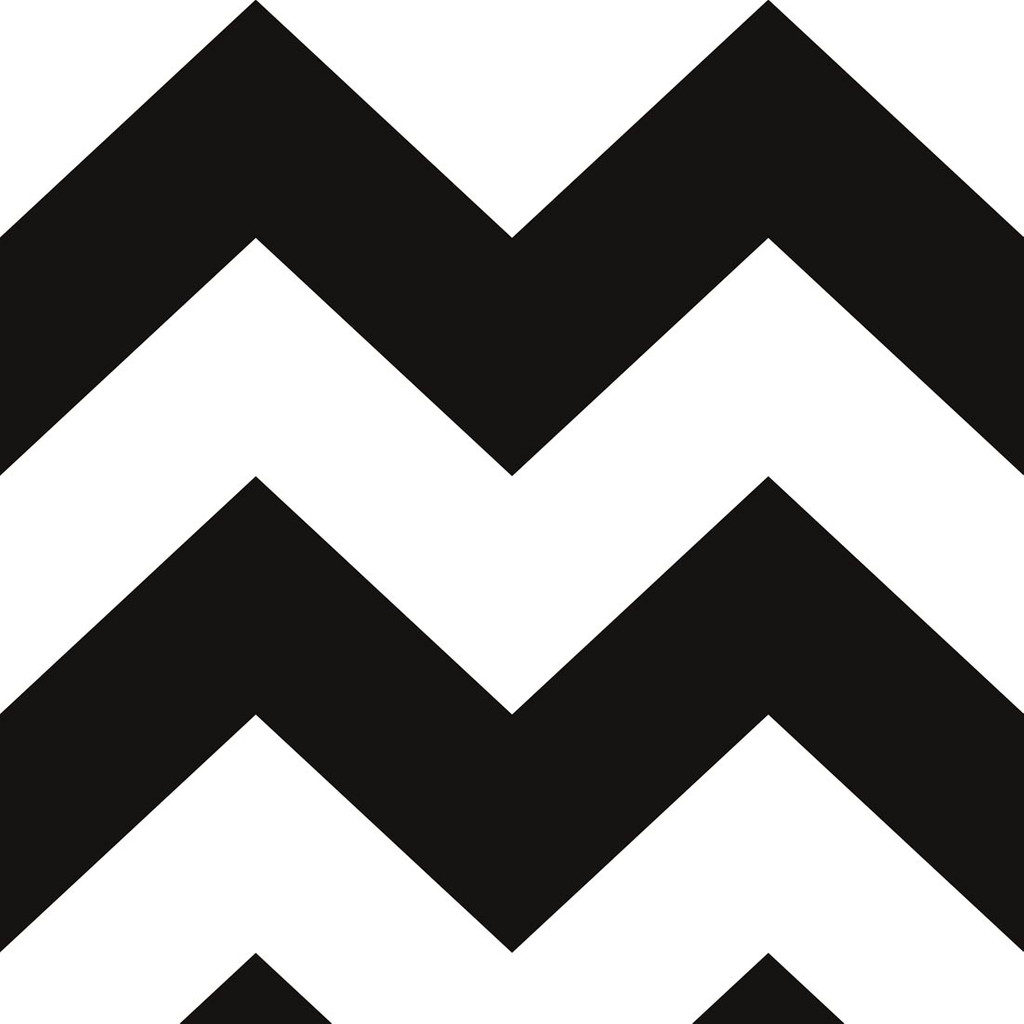 Black and white chevron wallpaper - Dekoori image 1