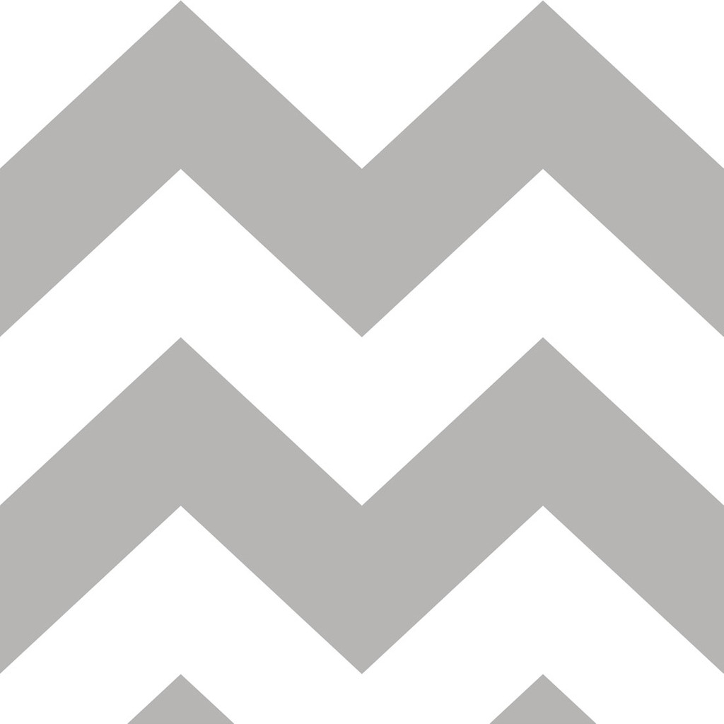 White and grey chevron wallpaper - Dekoori image 1