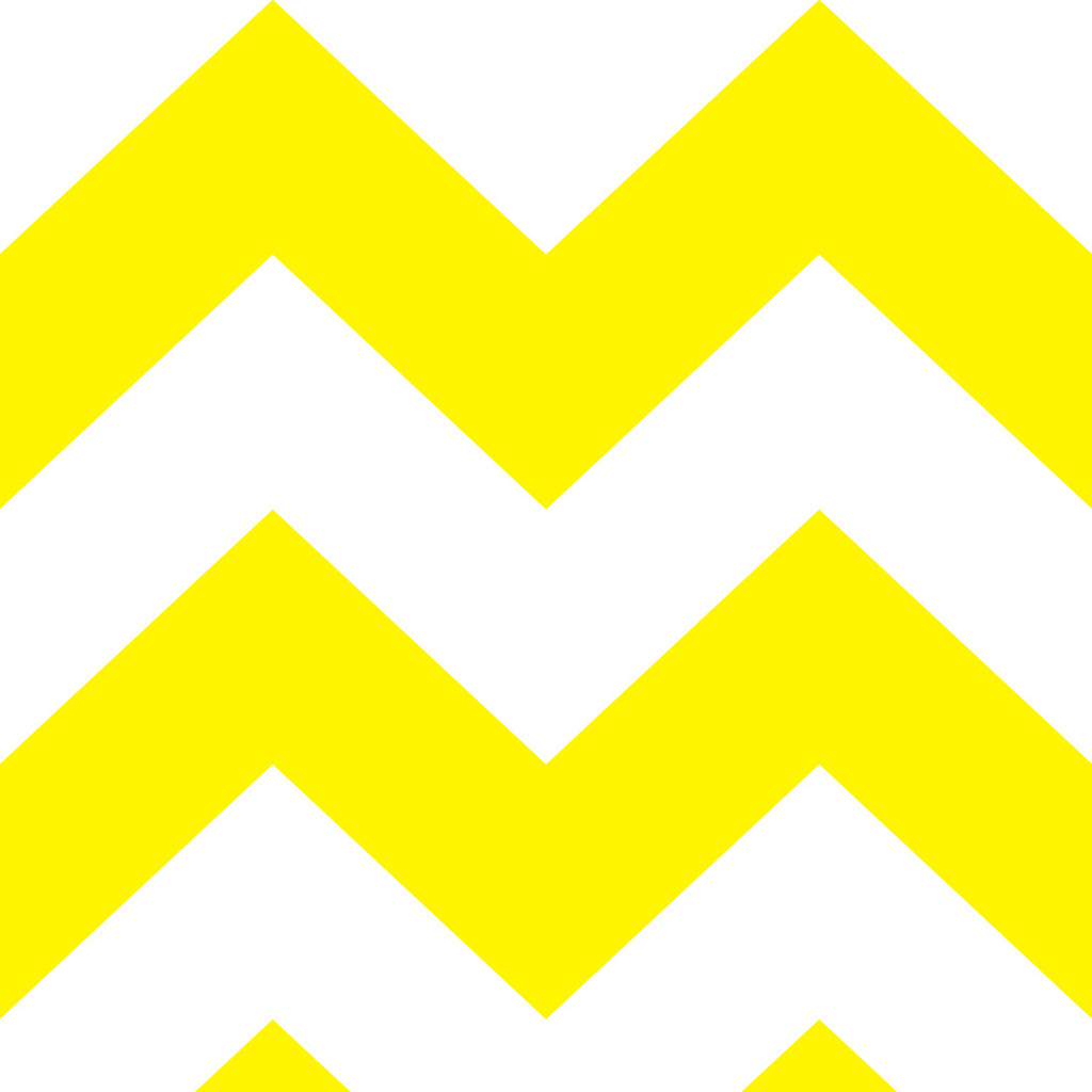 White and yellow chevron wallpaper - Dekoori image 1