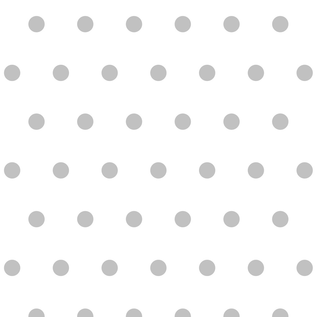 White and grey 5 cm dots wallpaper - Dekoori image 1