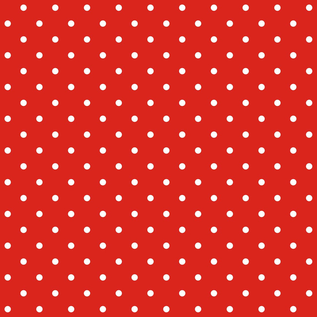 Red and mini white 2 cm dots wallpaper - Dekoori image 1