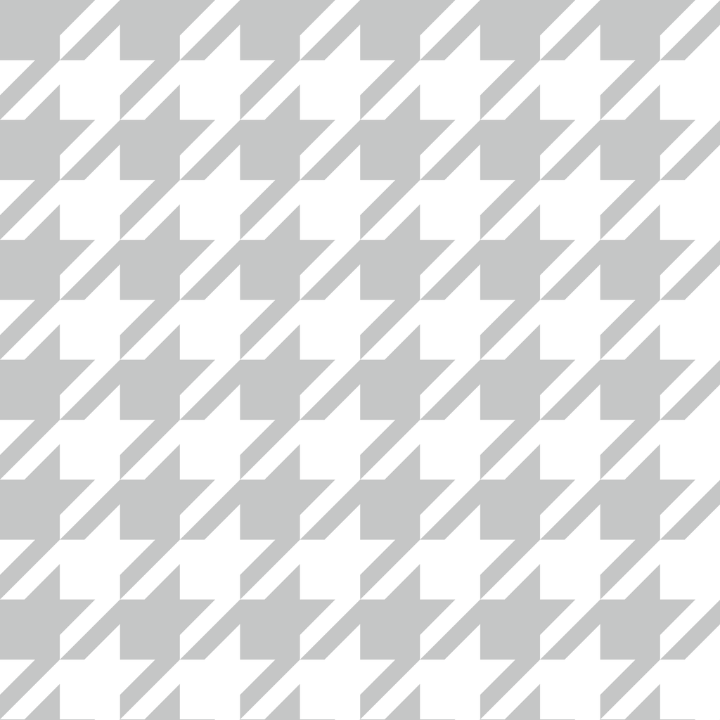 Elegant wallpaper with houndstooth grey and white retro vintage pattern - Dekoori image 1